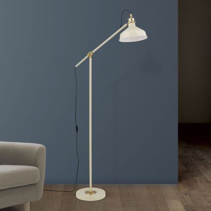 επιδαπέδιο φωτιστικό SCHILLER 1xE27/40W/230V κρεμ/μπρονζέ