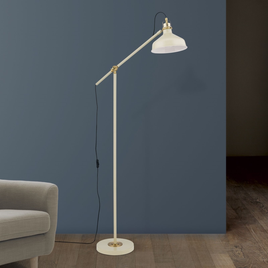 επιδαπέδιο φωτιστικό SCHILLER 1xE27/40W/230V κρεμ/μπρονζέ