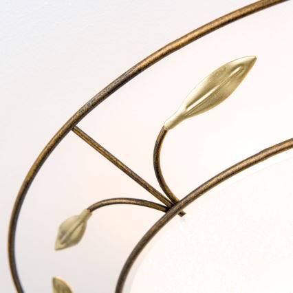 Φωτιστικό οροφής LUCA 2xE14/40W/230V διάμετρος 40 cm μπρονζέ/πατίνα