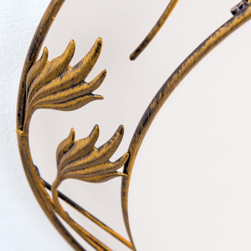 Φωτιστικό οροφής FLEUR 3xE27/60W/230V διάμετρος 50 cm μπρονζέ