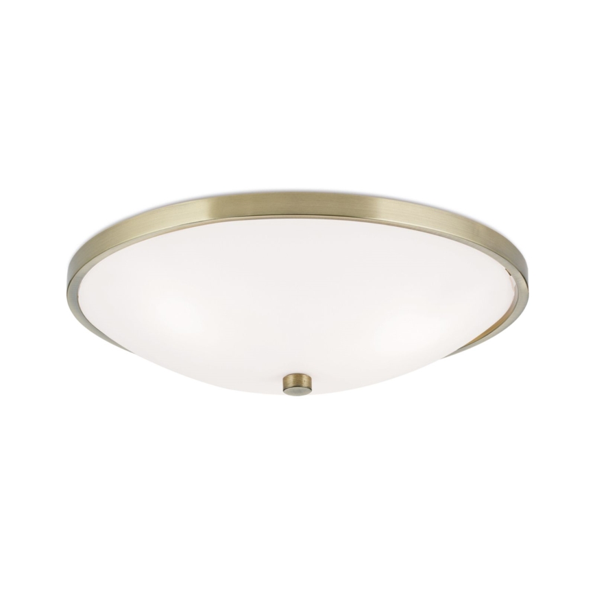 Φωτιστικό οροφής AIDA 3xE27/60W/230V διάμετρος 40 cm ορείχαλκος