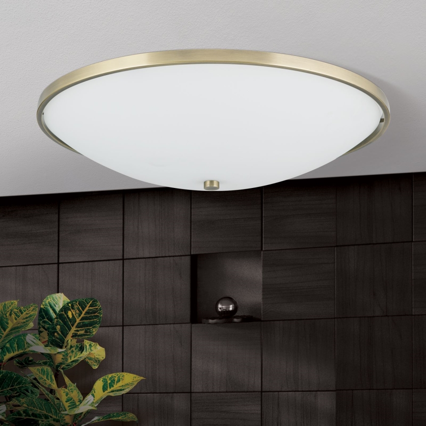 Φωτιστικό οροφής AIDA 5xE27/60W/230V διάμετρος 56,5 cm ορείχαλκος