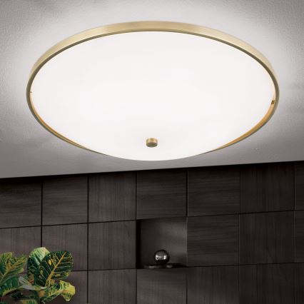 Φωτιστικό οροφής AIDA 5xE27/60W/230V διάμετρος 56,5 cm ορείχαλκος
