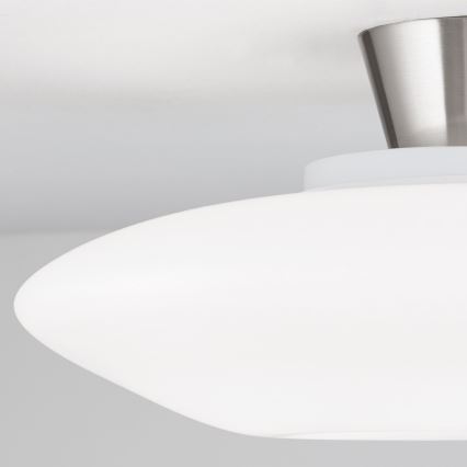 Φωτιστικό οροφής BLANC 2xE27/60W/230V διάμετρος 49 cm ματ χρώμιο