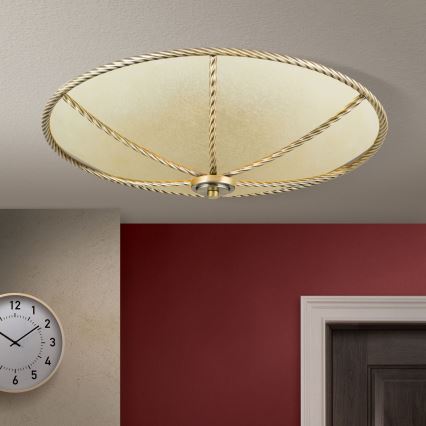 Φωτιστικό οροφής MAURO 5xE27/60W/230V διάμετρος 56 cm μπρονζέ