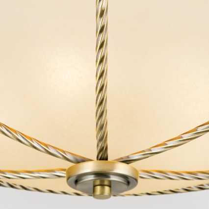 Φωτιστικό οροφής MAURO 5xE27/60W/230V διάμετρος 56 cm μπρονζέ