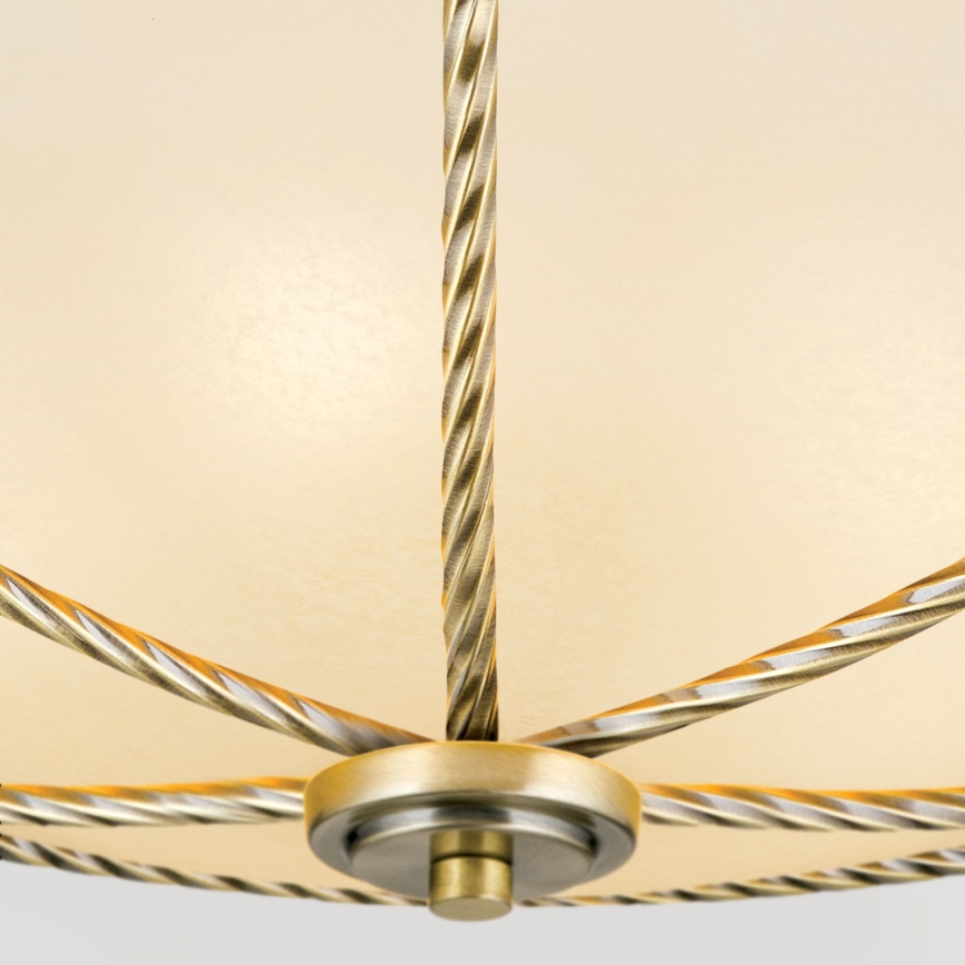 Φωτιστικό οροφής MAURO 5xE27/60W/230V διάμετρος 56 cm μπρονζέ