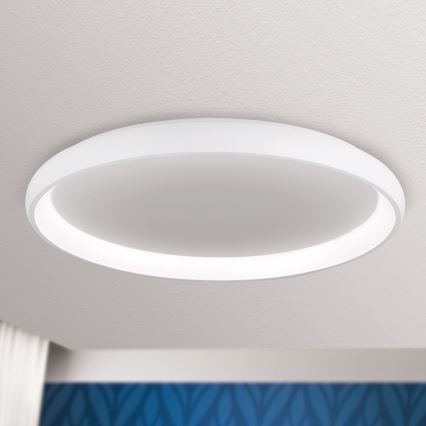 LED Dimmable φωτιστικό οροφής VENUS LED/85W/230V διάμετρος 81 cm λευκό
