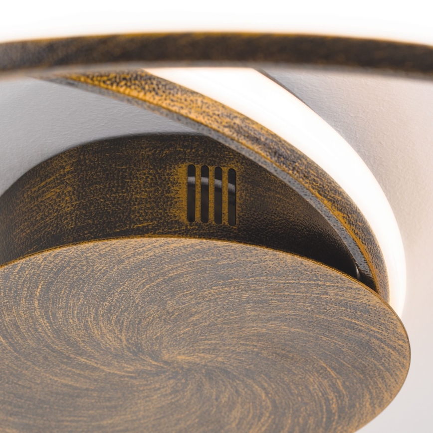 LED Ρυθμιζόμενο Φωτιστικό Οροφής CIRCUS LED/30W/230V καφέ/πατίνα