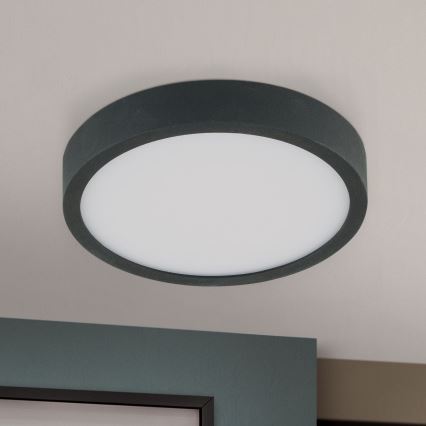 Φωτιστικό οροφής LED BULLY LED/12W/230V διάμετρος 14 cm μαύρο