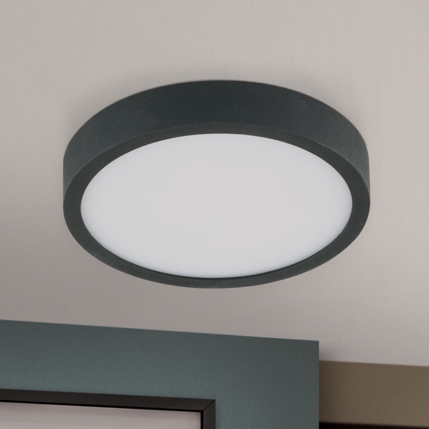 Φωτιστικό οροφής LED BULLY LED/12W/230V διάμετρος 14 cm μαύρο