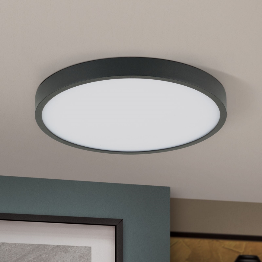 Φωτιστικό οροφής LED BULLY LED/24W/230V διάμετρος 24 cm μαύρο