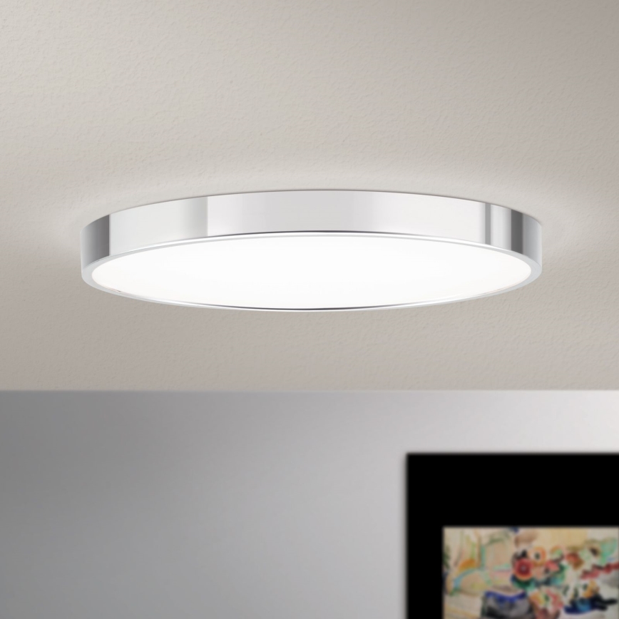 Φωτιστικό οροφής LED BULLY LED/28W/230V διάμετρος 28 cm γυαλιστερό χρώμιο