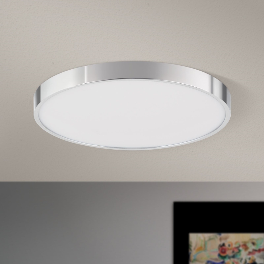 Φωτιστικό οροφής LED BULLY LED/28W/230V διάμετρος 28 cm γυαλιστερό χρώμιο