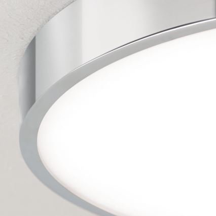 Φωτιστικό οροφής LED BULLY LED/28W/230V διάμετρος 28 cm γυαλιστερό χρώμιο