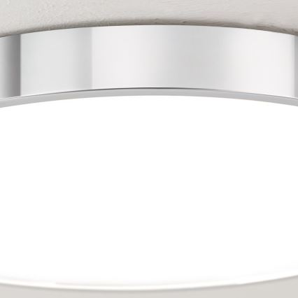 Φωτιστικό οροφής LED BULLY LED/28W/230V διάμετρος 28 cm γυαλιστερό χρώμιο