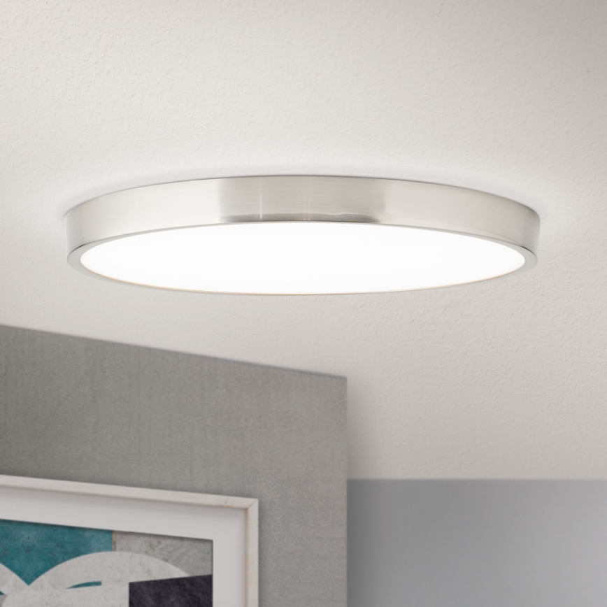 Φωτιστικό οροφής LED BULLY LED/28W/230V διάμετρος 28 cm ματ χρώμιο