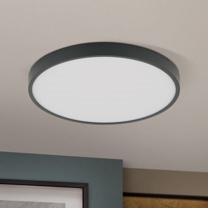 Φωτιστικό οροφής LED BULLY LED/28W/230V διάμετρος 28 cm μαύρο