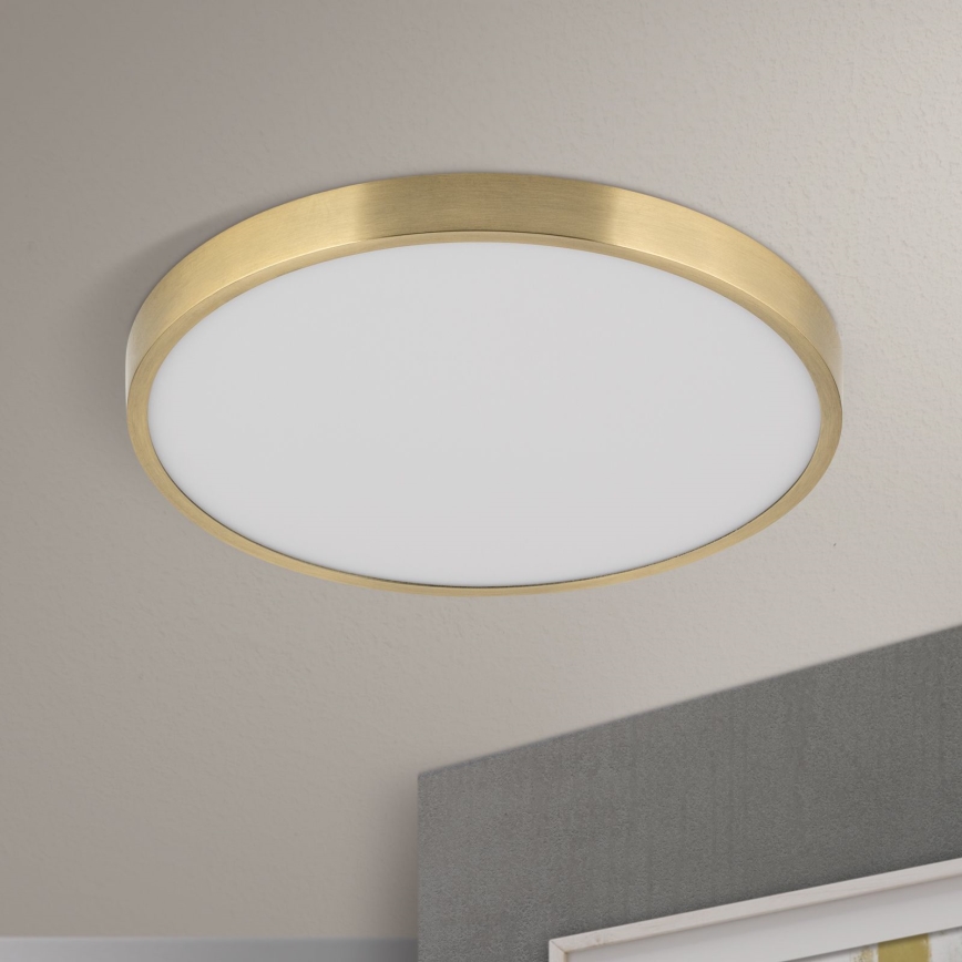 Φωτιστικό οροφής LED BULLY LED/28W/230V διάμετρος 28 cm χρυσό