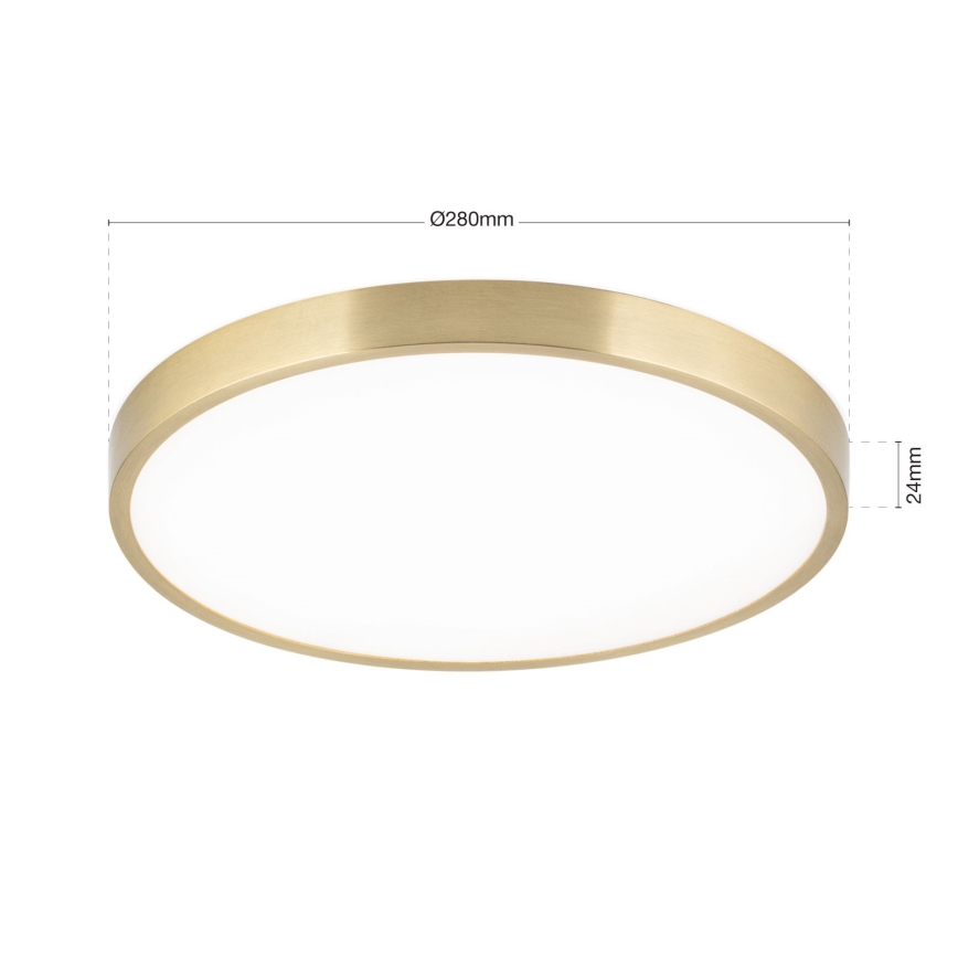 Φωτιστικό οροφής LED BULLY LED/28W/230V διάμετρος 28 cm χρυσό