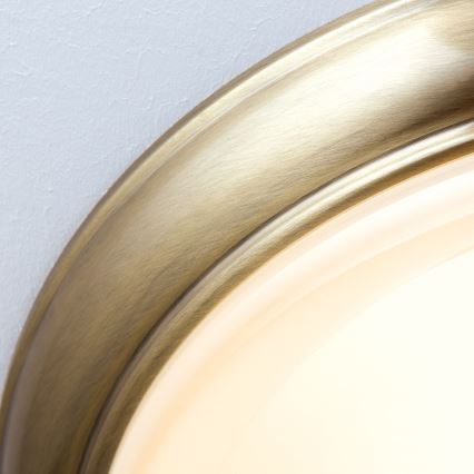 Φωτιστικό οροφής AUSTRIAN OLD LAMP 3xE27/60W/230V διάμετρος 50 cm μπρονζέ/μπεζ