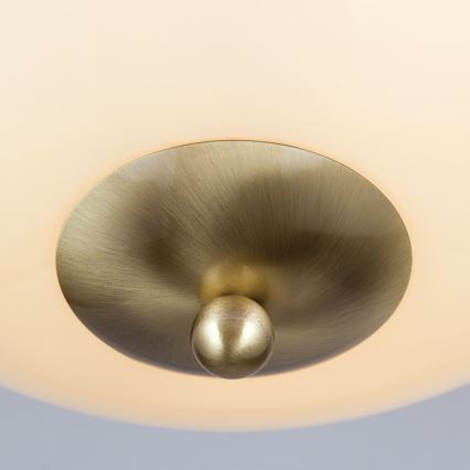 Φωτιστικό οροφής AUSTRIAN OLD LAMP 3xE27/60W/230V διάμετρος 50 cm μπρονζέ/μπεζ
