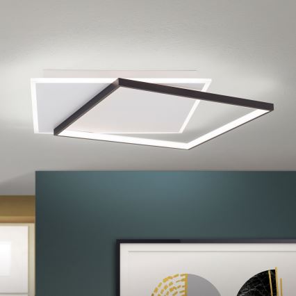 LED Dimmable φωτιστικό οροφής EMANUEL LED/50W/230V λευκό/μαύρο