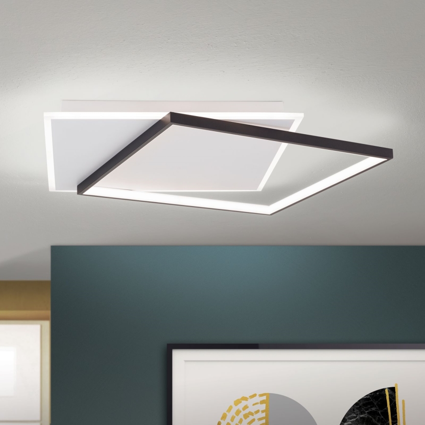 LED Dimmable φωτιστικό οροφής EMANUEL LED/50W/230V λευκό/μαύρο
