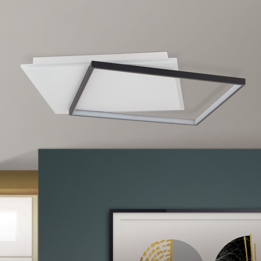 LED Dimmable φωτιστικό οροφής EMANUEL LED/50W/230V λευκό/μαύρο
