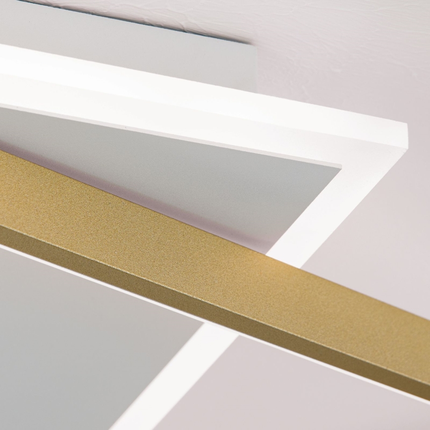 LED Dimmable φωτιστικό οροφής EMANUEL LED/50W/230V λευκό/χρυσό