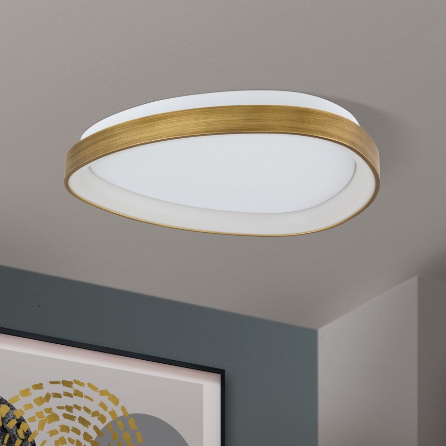 Φωτιστικό οροφής LED CHARLIE LED/35W/230V διάμετρος 45 cm χρυσό