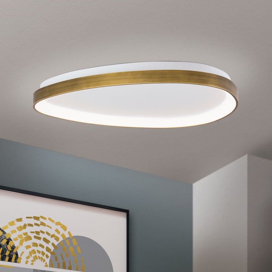 Φωτιστικό οροφής LED CHARLIE LED/48W/230V διάμετρος 65 cm χρυσό