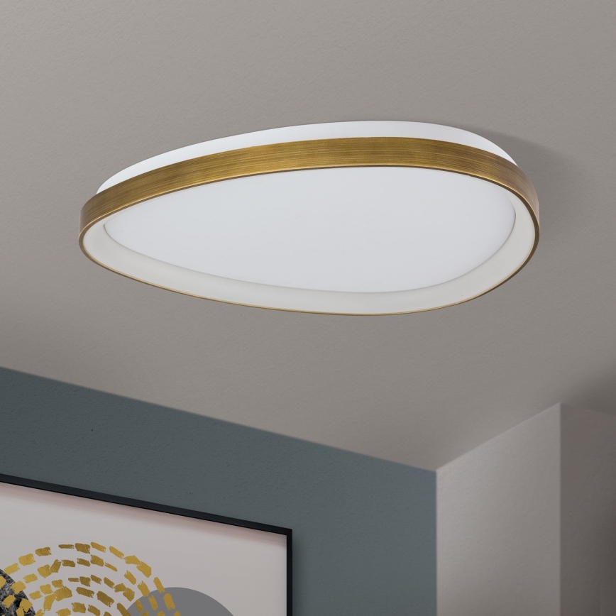 Φωτιστικό οροφής LED CHARLIE LED/48W/230V διάμετρος 65 cm χρυσό