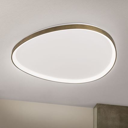 Φωτιστικό οροφής LED CHARLIE LED/72W/230V διάμετρος 80 cm χρυσό