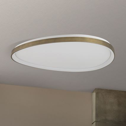 Φωτιστικό οροφής LED CHARLIE LED/72W/230V διάμετρος 80 cm χρυσό