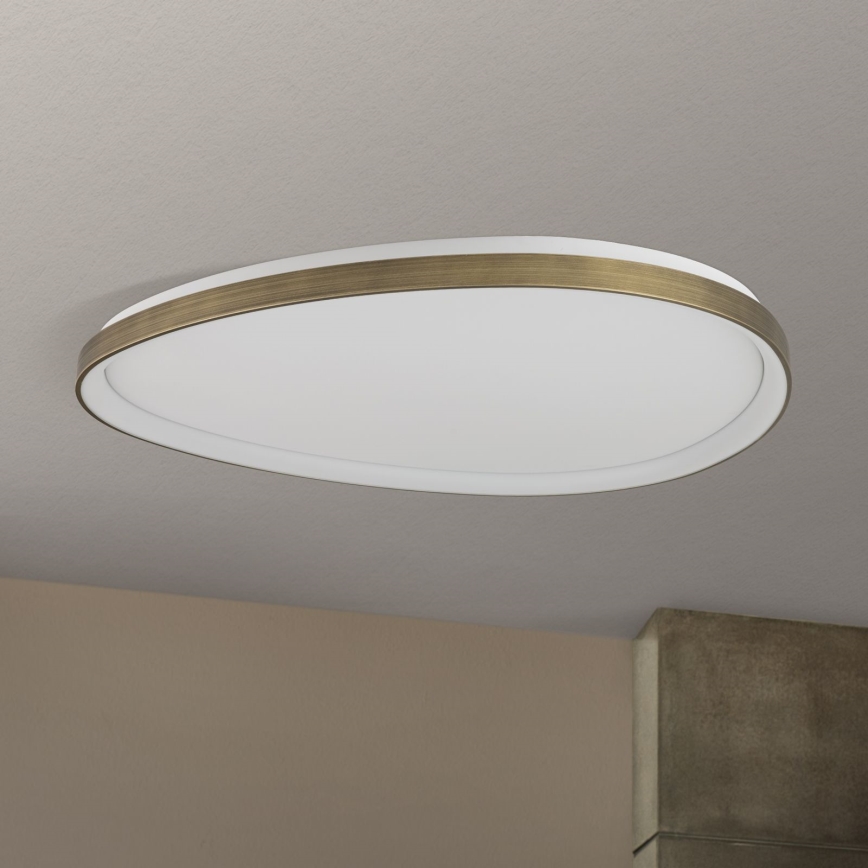 Φωτιστικό οροφής LED CHARLIE LED/72W/230V διάμετρος 80 cm χρυσό