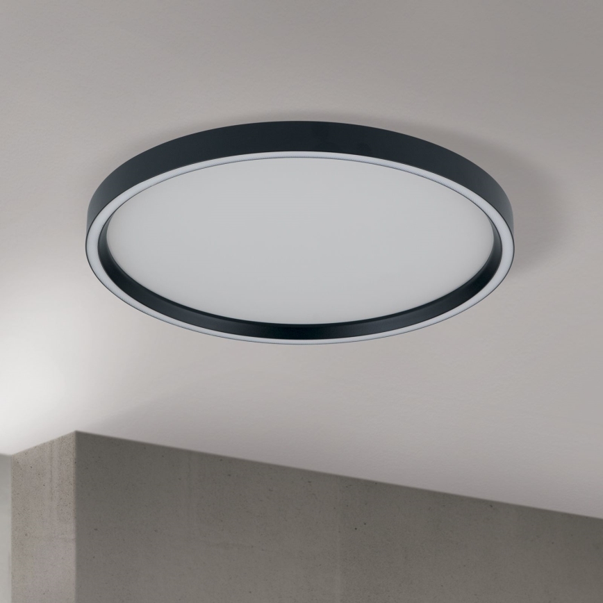 LED Ρυθμιζόμενο Φωτιστικό Οροφής MASCA LED/36W/230V 2700/3350/4000K Ø 40 εκ. Μαύρο