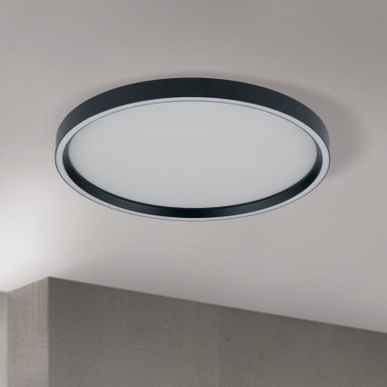 LED Dimmable φωτιστικό οροφής MASCA LED/36W/230V 2700/3350/4000K διάμετρος 40 cm μαύρο