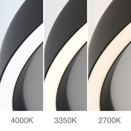 LED Ρυθμιζόμενο φωτιστικό οροφής MASCA LED/47W/230V 2700/3350/4000K διάμ. 60 εκ. μαύρο