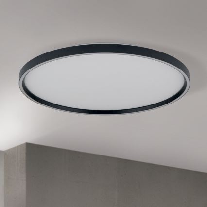 LED Dimmable φωτιστικό οροφής MASCA LED/47W/230V 2700/3350/4000K διάμετρος 60 cm μαύρο