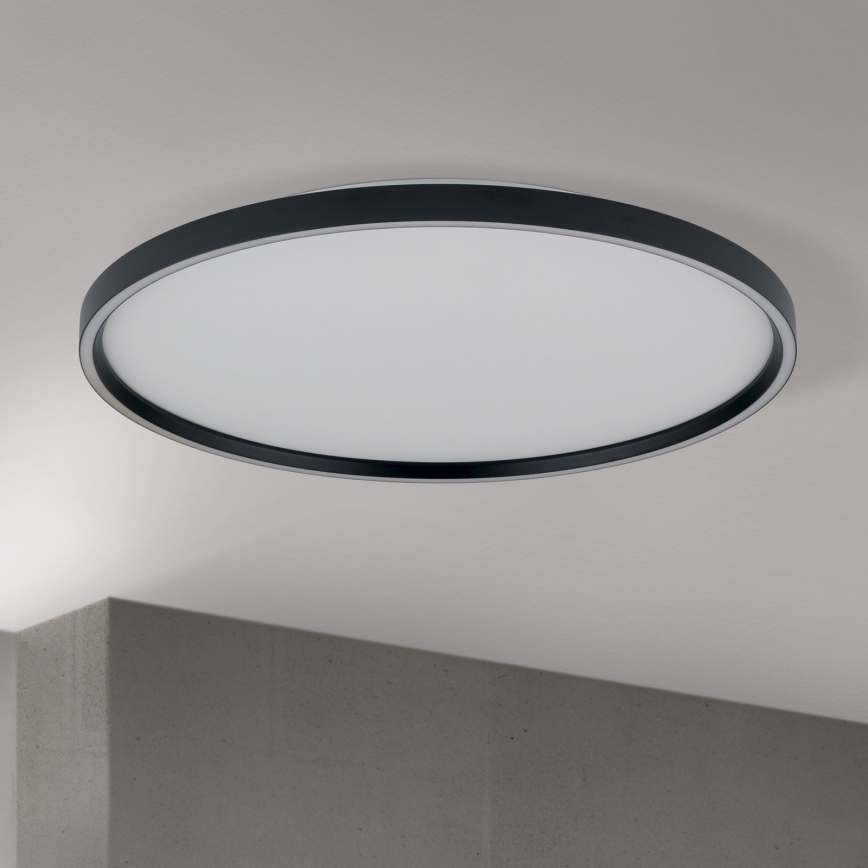 LED Dimmable φωτιστικό οροφής MASCA LED/47W/230V 2700/3350/4000K διάμετρος 60 cm μαύρο
