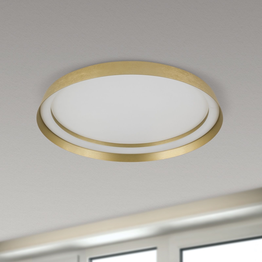 LED Dimmable φωτιστικό οροφής MANTA LED/38W/230V 2700/3000/4000K διάμετρος 45 cm χρυσό