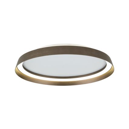 LED Dimmable φωτιστικό οροφής MANTA LED/38W/230V 2700/3000/4000K διάμετρος 45 cm καφέ