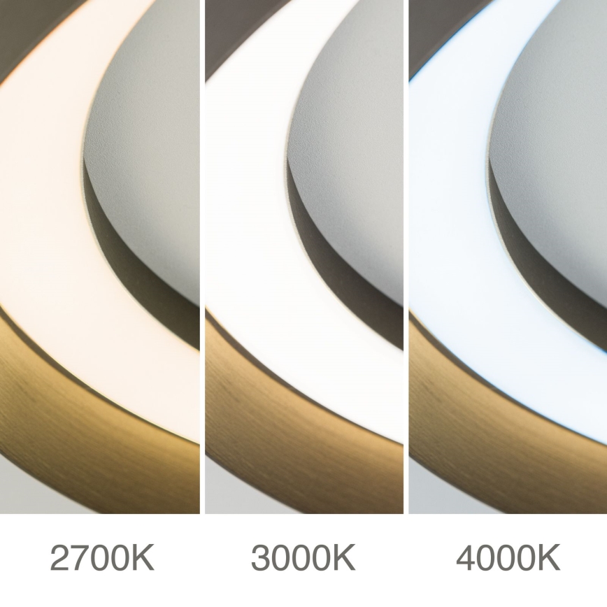 LED Dimmable φωτιστικό οροφής MANTA LED/38W/230V 2700/3000/4000K διάμετρος 45 cm καφέ