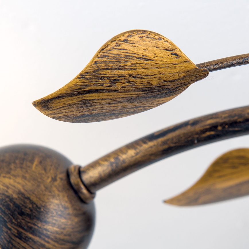 Πλαφονιέρα οροφής SISI 3xE14/40W/230V διάμετρος 60 cm μπρονζέ/πατίνα