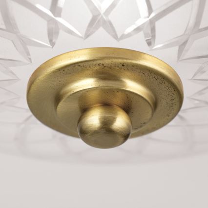 Φωτιστικό οροφής PORTO 1xE27/40W/230V διάμετρος 26 cm χρυσό