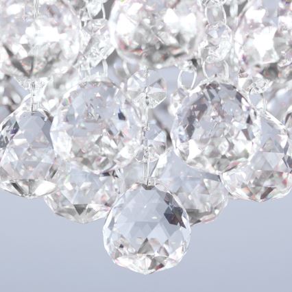 Κρυστάλλινο φωτιστικό οροφής GLORIA 4xG9/40W/230V διάμετρος 38 cm διαφανή/γυαλιστερό χρώμιο