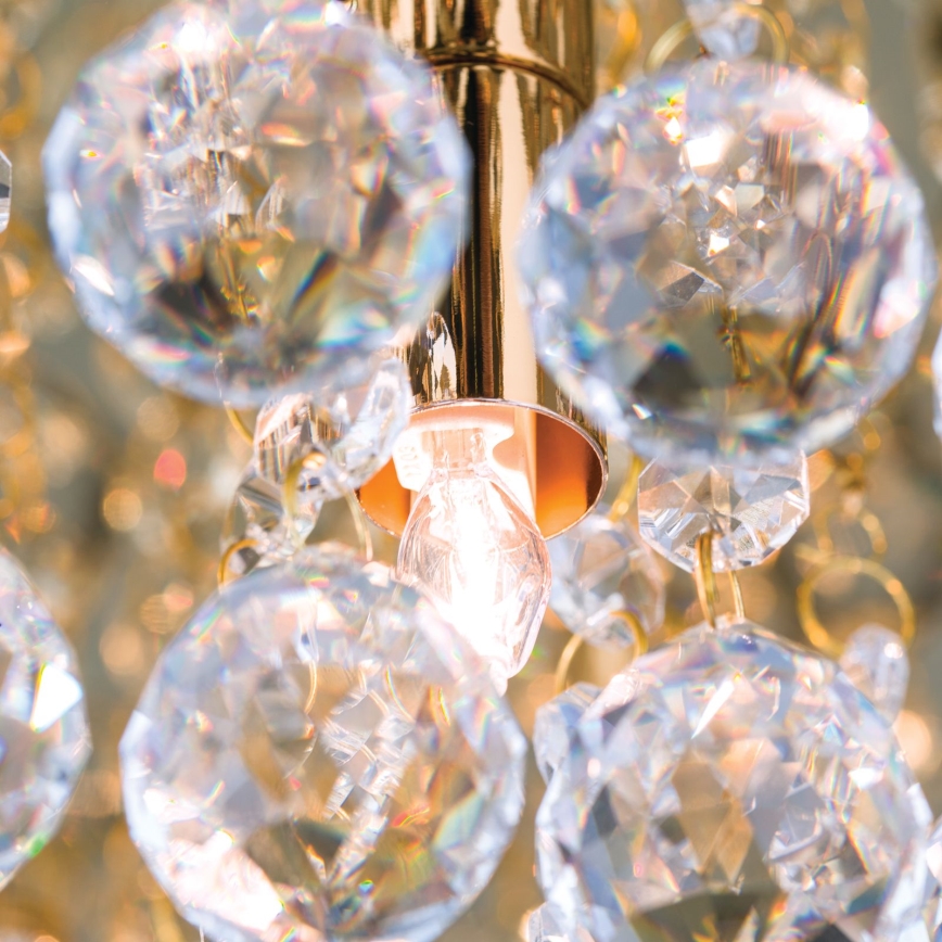 Κρυστάλλινο φωτιστικό οροφής GLORIA 9xG9/40W/230V διάμετρος 62 cm χρυσό