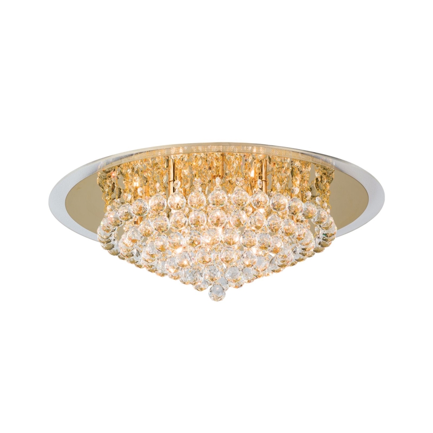 Κρυστάλλινο φωτιστικό οροφής GLORIA 9xG9/40W/230V διάμετρος 62 cm χρυσό