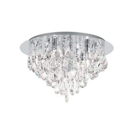 Κρυστάλλινο φωτιστικό οροφής CELESTE 6xG9/40W/230V διάμετρος 45 cm γυαλιστερό χρώμιο
